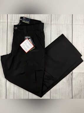 NWT! 5.11 Tactical Fast-Tac Cargo Pant Ripstop Black Sz 32 x 30
